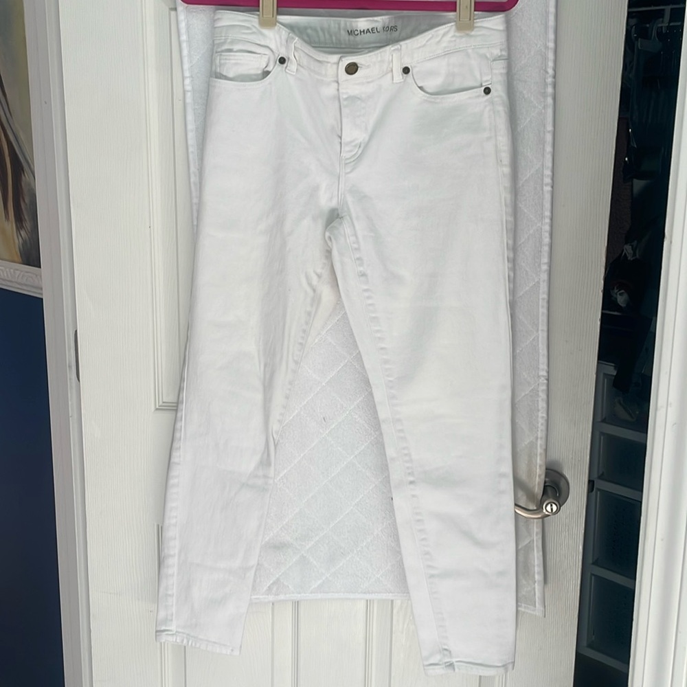 Michael Kors Skinny White Jeans